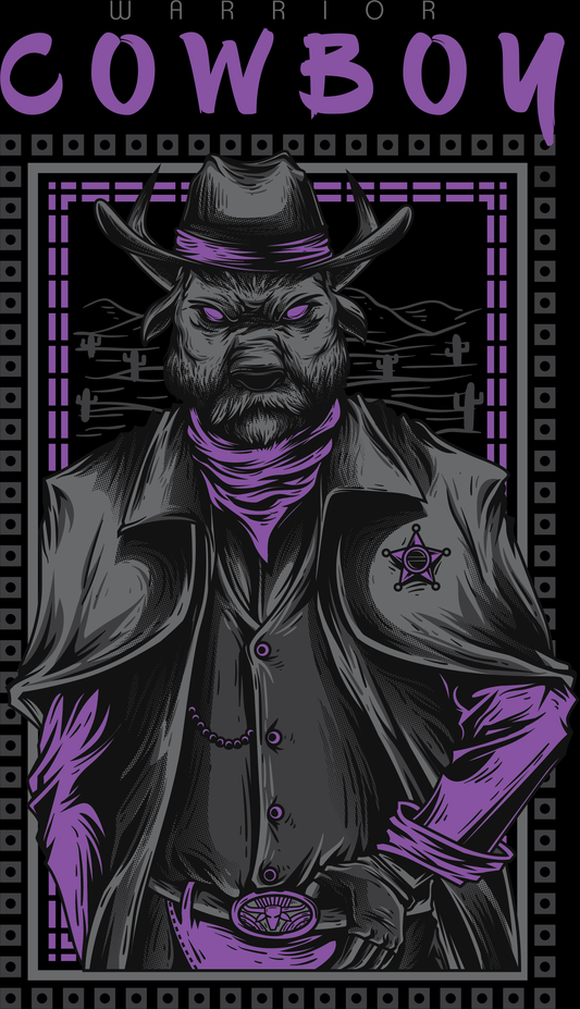 Warrior Cowboy Graphic Tee (White)