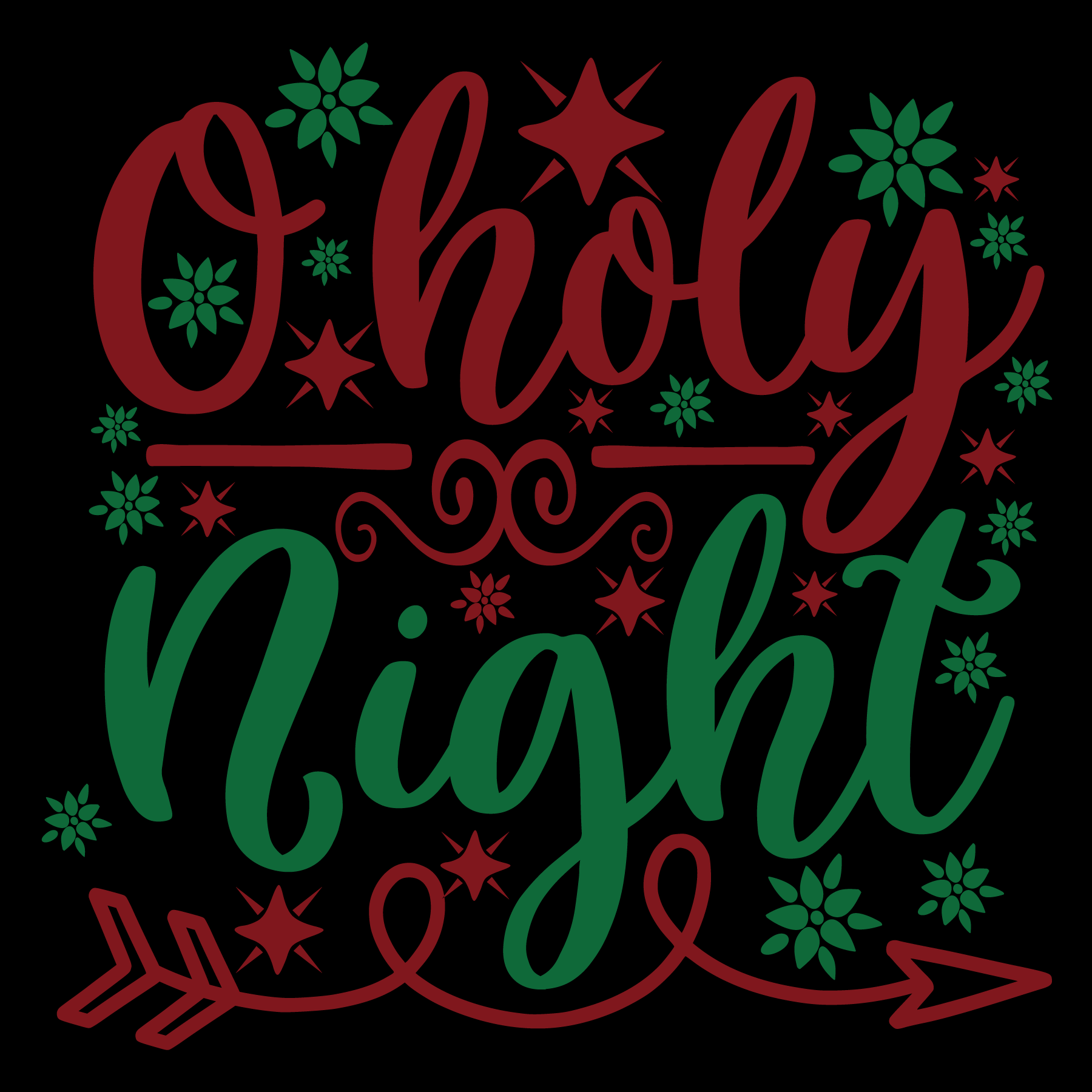 O Holy Night T-shirt Design (White)