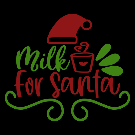 Milk For Santa T-shirt (White)