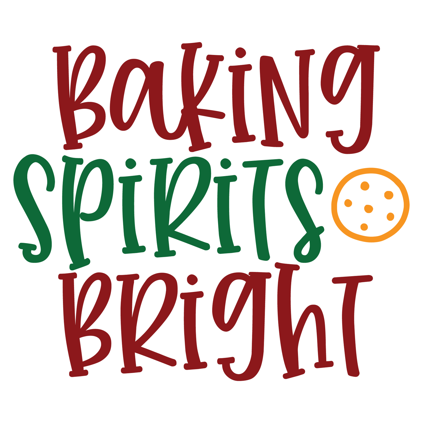 Baking Spirits Bright T-shirt (White)