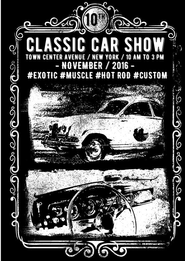 Classic Car Show Event Tee (Black)