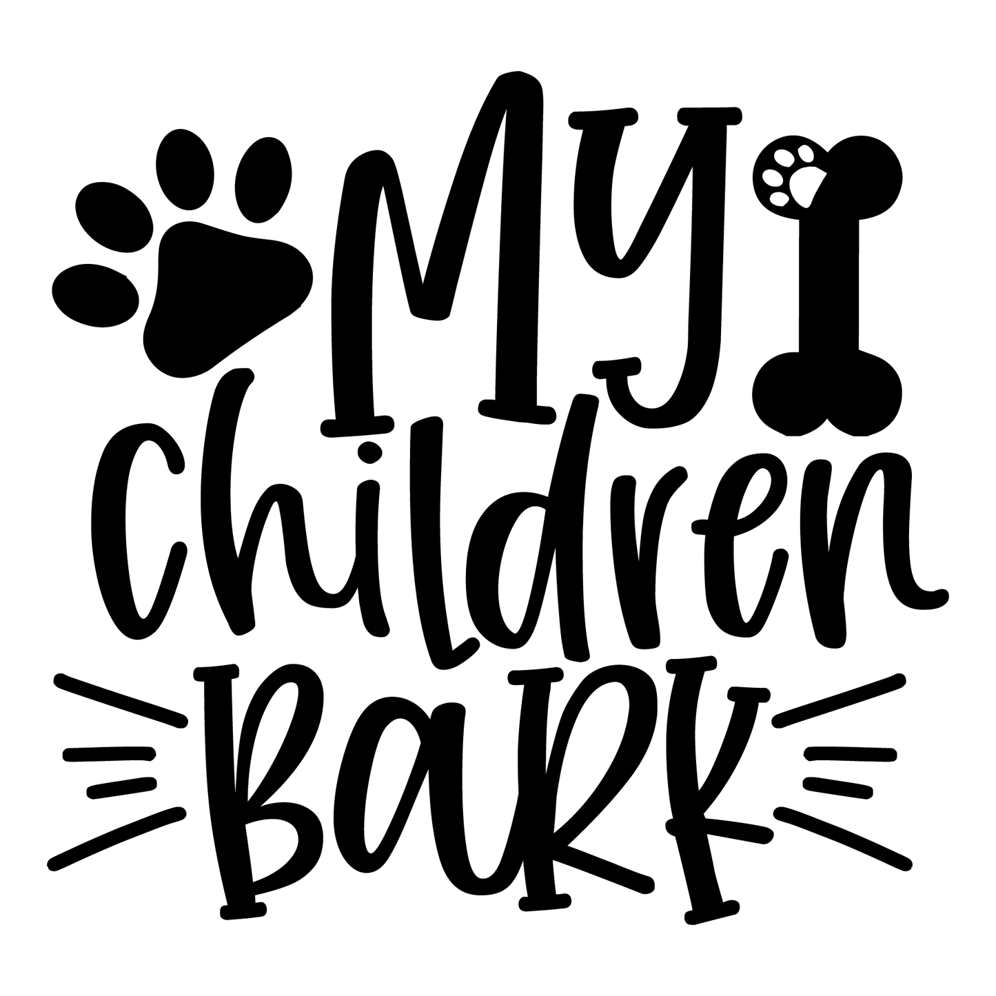 My Children Bark T-shirt (White)