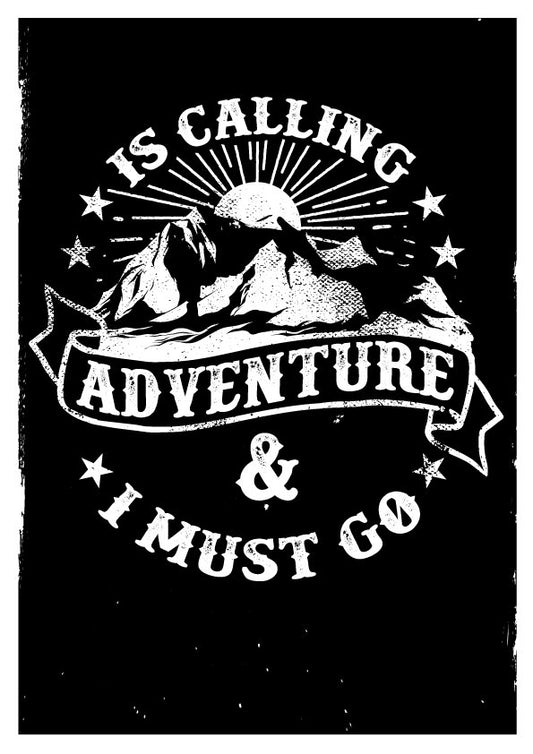 Adventure Is Calling T-shirt (Black)