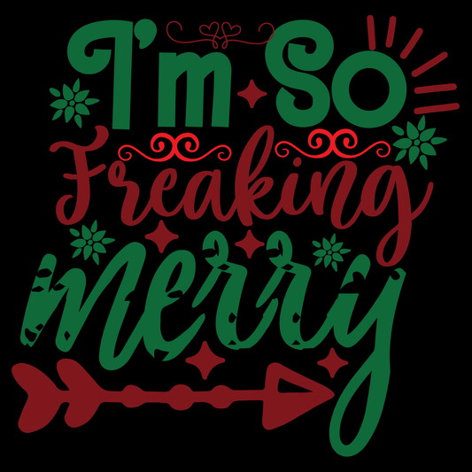 Freaking Merry Holiday T-shirt (White)