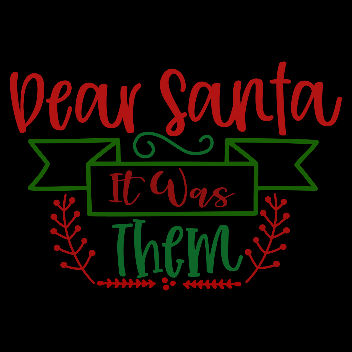 Dear Santa Holiday T-shirt (White)