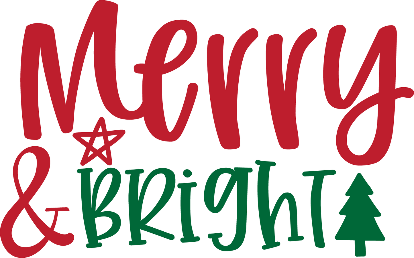 Merry And Bright Holiday Tee (White)