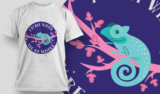 Charming Chameleon Graphic Tee (White)