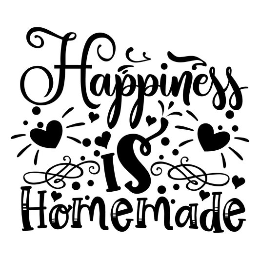 Happiness Is Homemade- Tee (White)