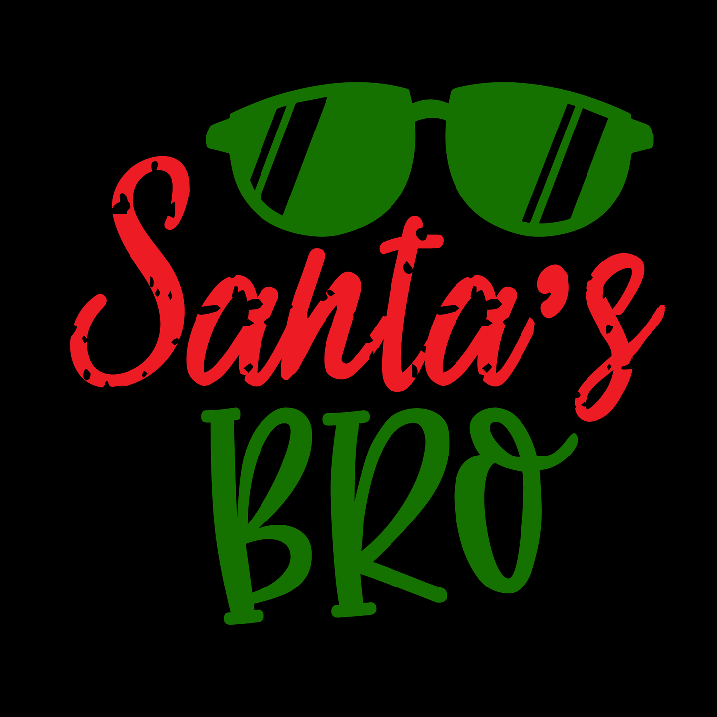 Santa's Bro Holiday T-shirt (White)