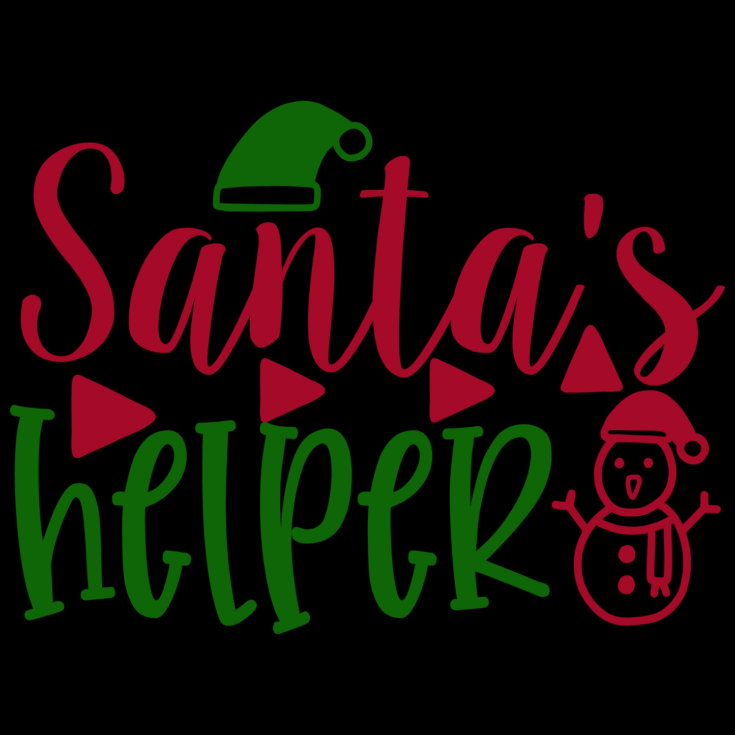 Santa's Helper Holiday T-shirt (White)