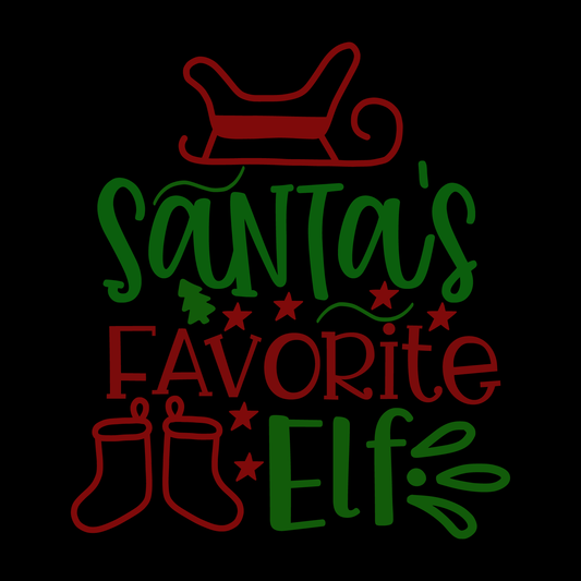 Santa's Favorite Elf T-shirt (White)