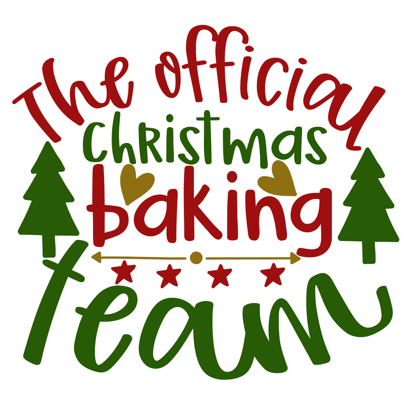 Official Christmas Baking Team Shirt (White)