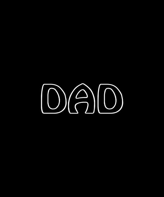 Stylish Dad Graphic T-shirt (Black)