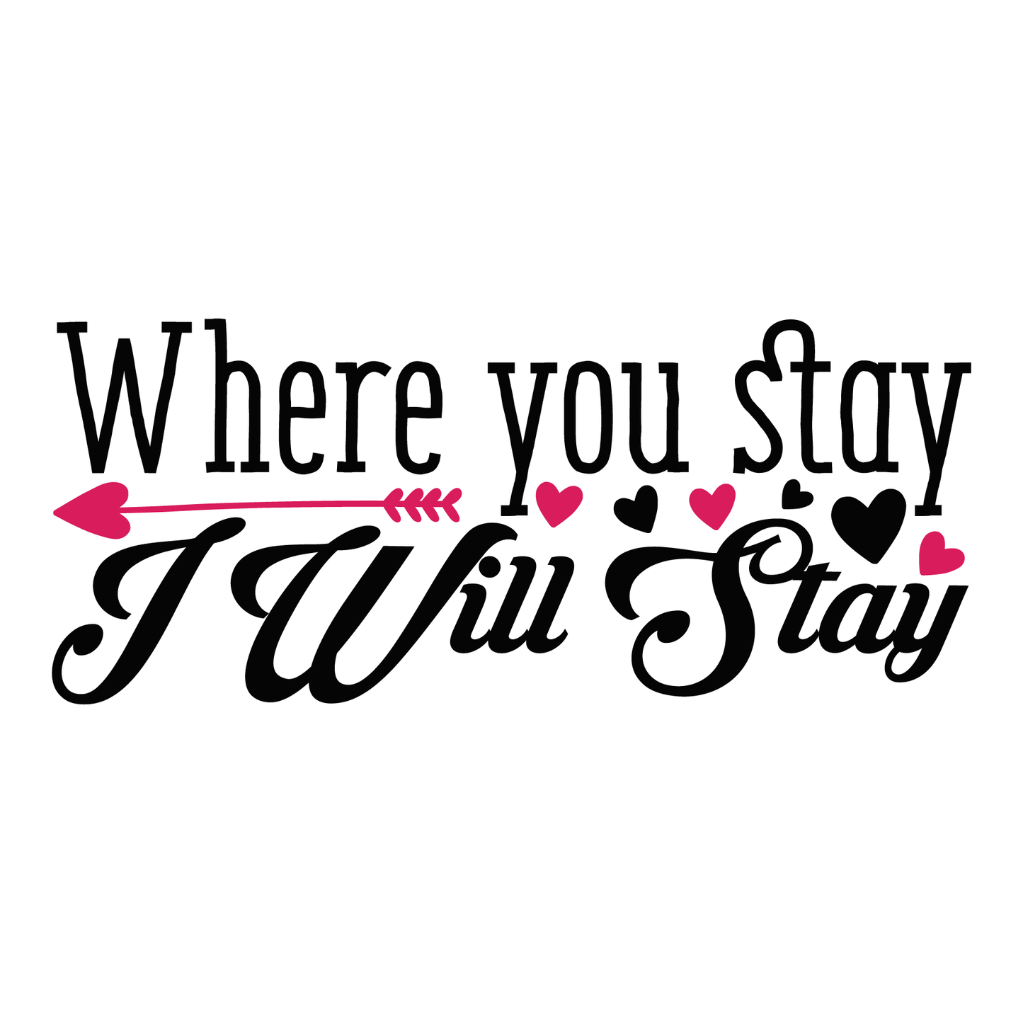 Romantic Stay Together T-shirt (White)