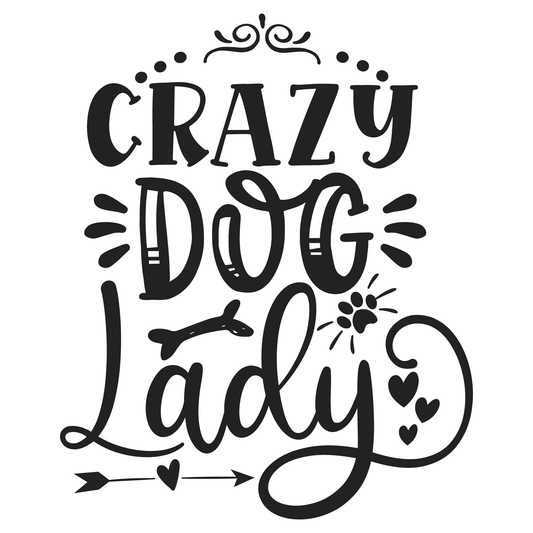 Crazy Dog Lady T-shirt (White)