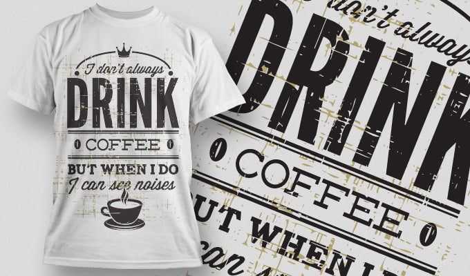 Coffee Lover's Humorous T-shirt (White)