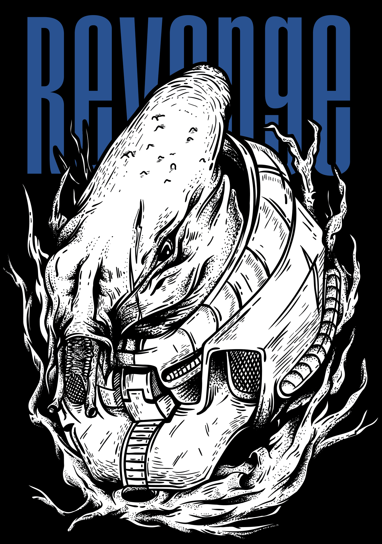 Revenge Graphic T-shirt (White)