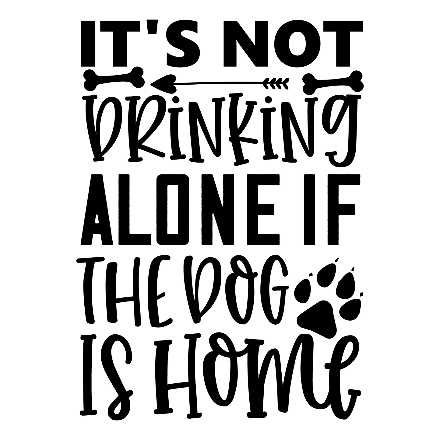 Dog Lover's Drinking T-shirt (White)