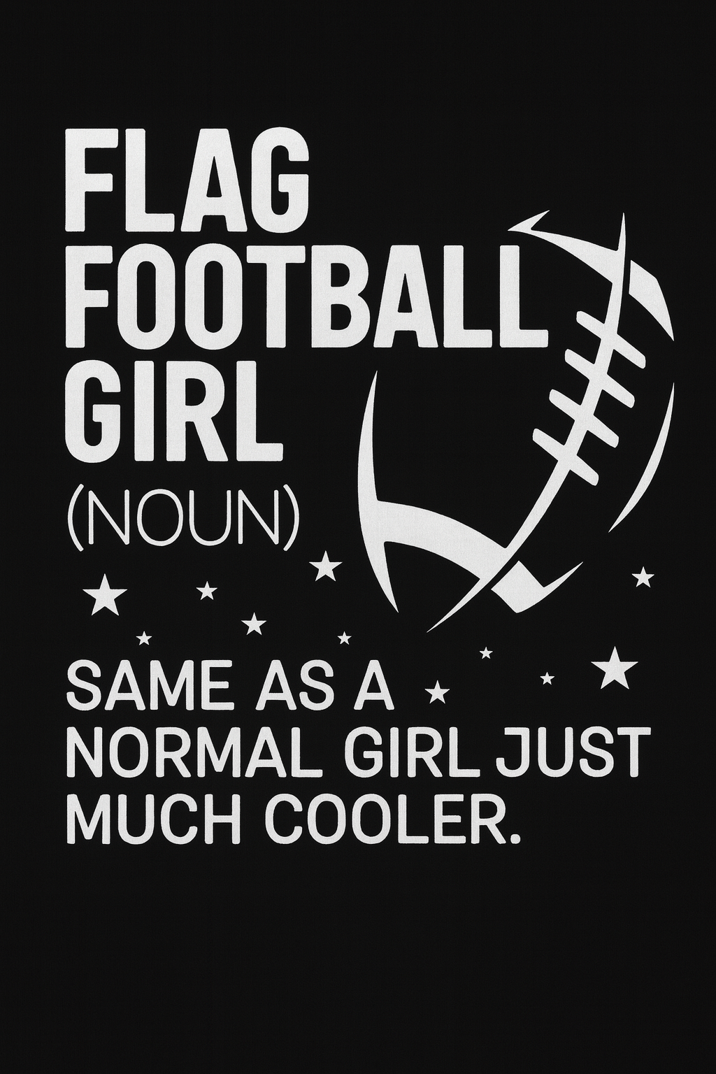 Flag Football Girl T-shirt