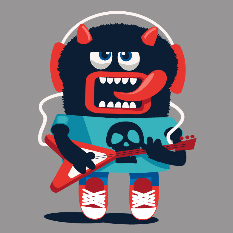 Rocking Monster Graphic Tee (Black)