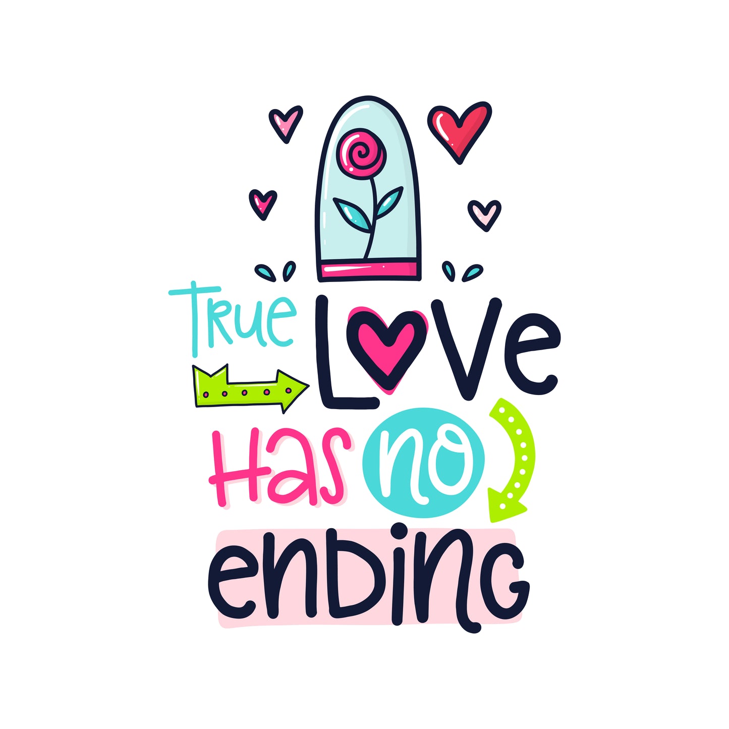 True Love Has No Ending (White)