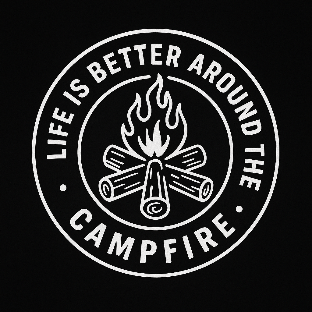 Life Is Better Around The Campfire Tee (Black)