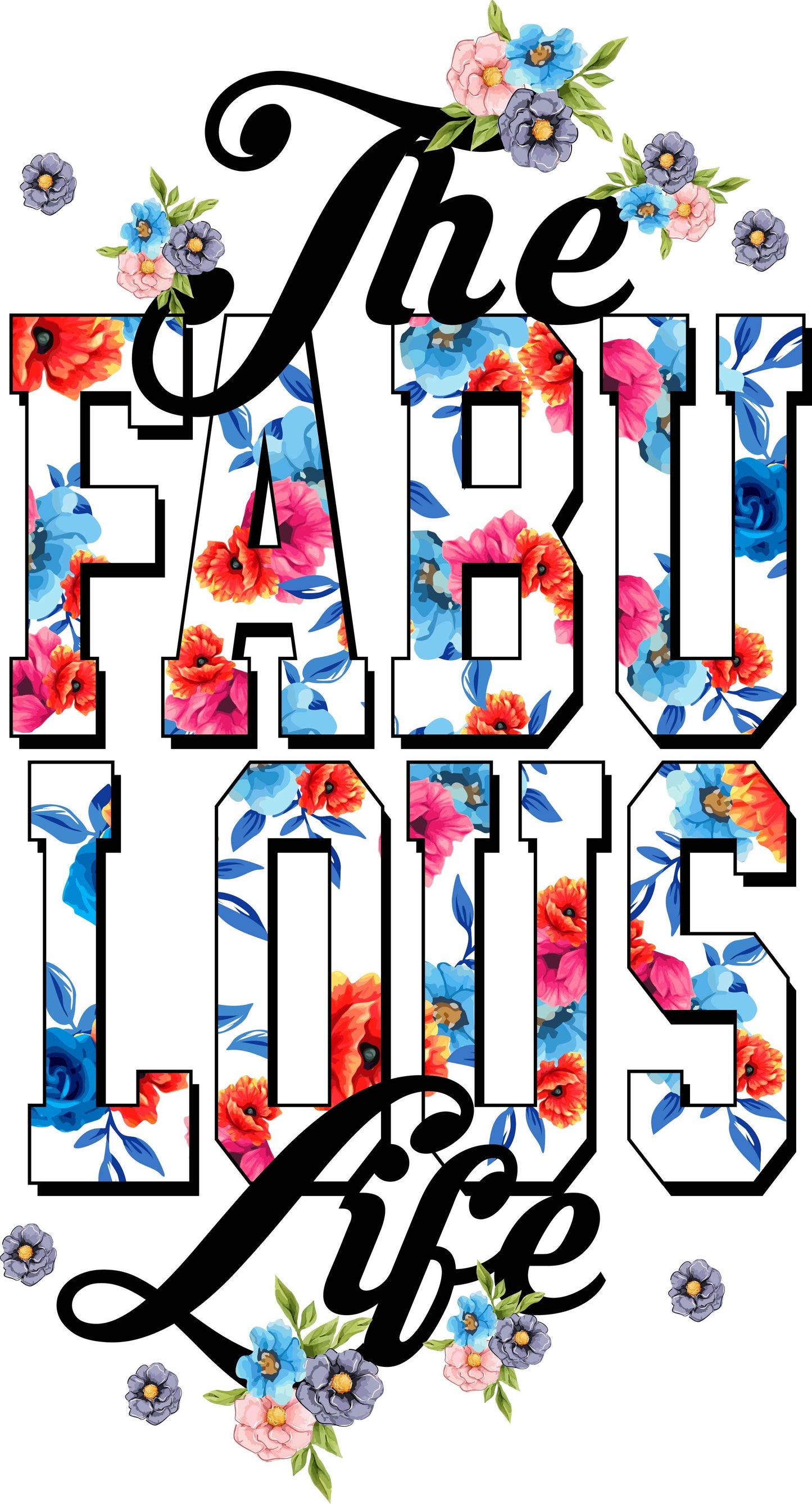 Fabulous Life Floral T-shirt (White)