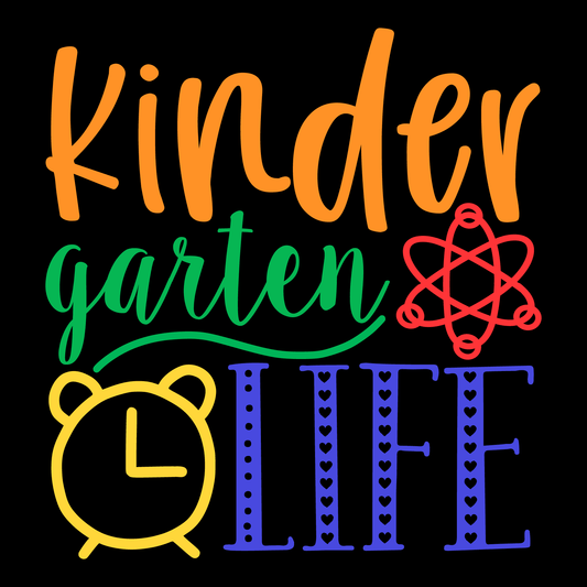 Kindergarten Life T-Shirt Design (Black version)