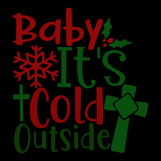 Festive Winter T-shirt Design (White)