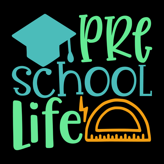Preschool Life Graphic Tee (Black version)
