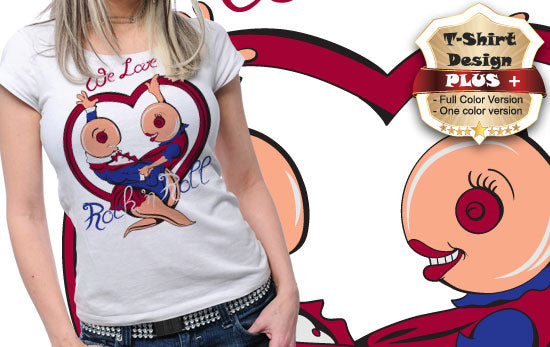 Rock And Roll Love T-shirt (White)