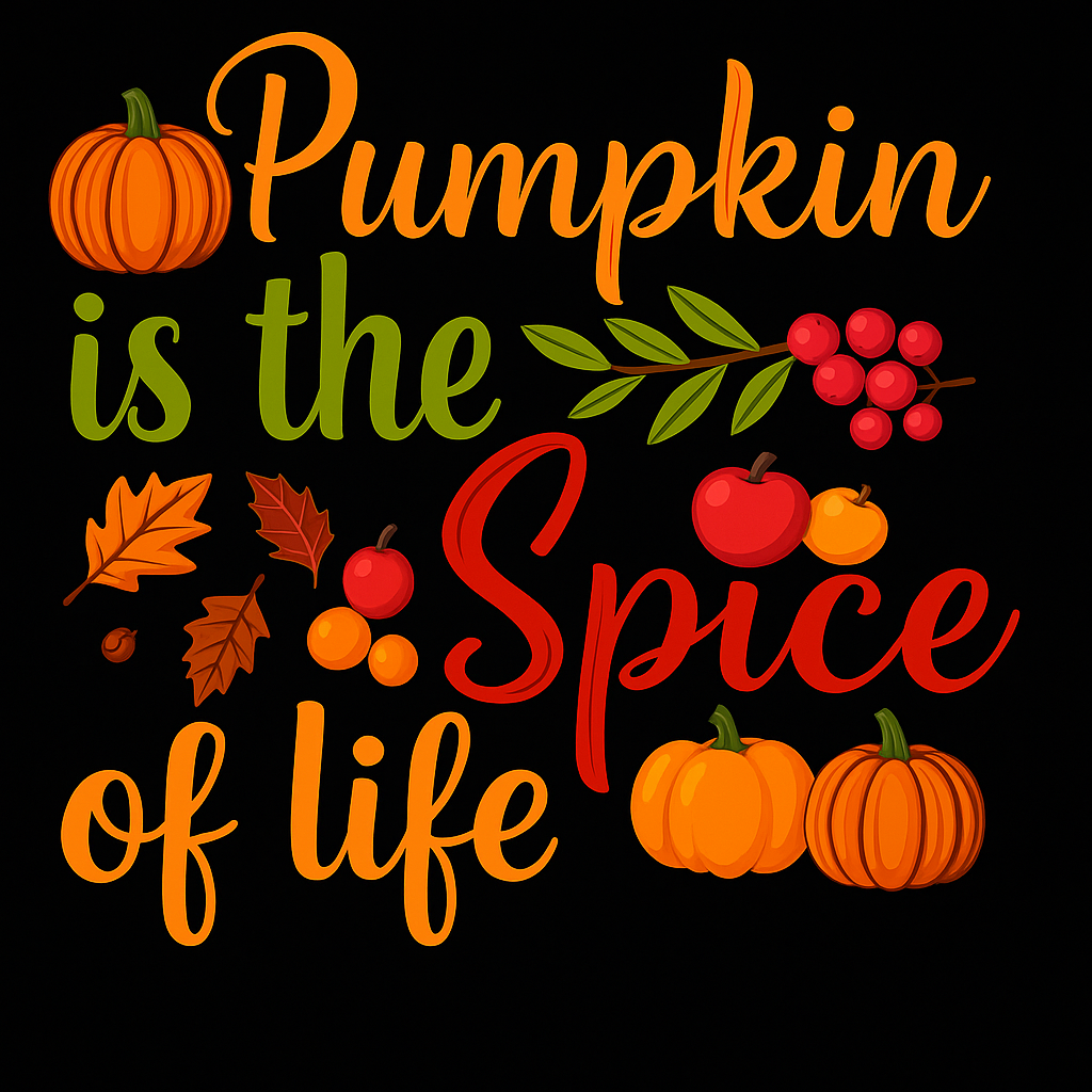 Pumpkin Spice Life T-shirt (Black)