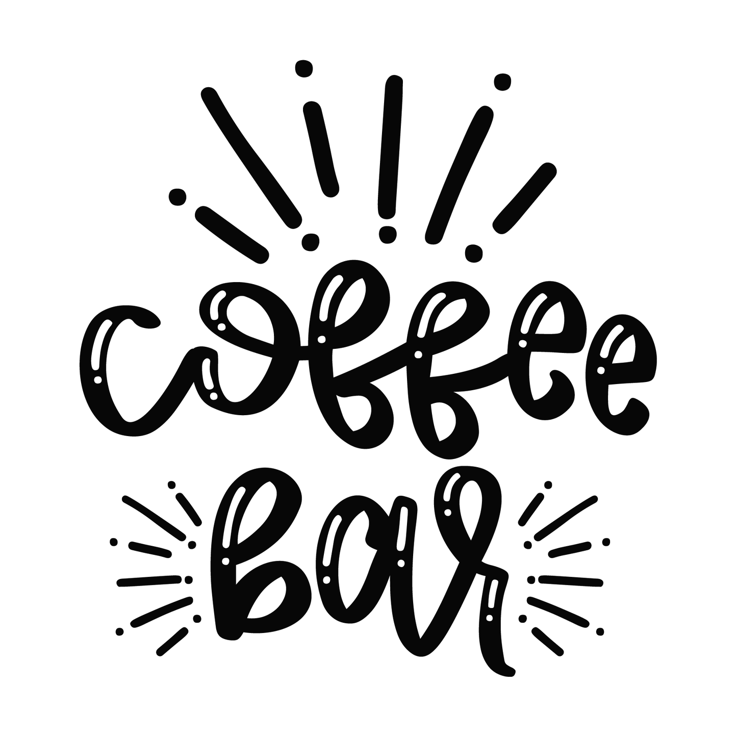 Coffee Bar Graphic Tee (White)