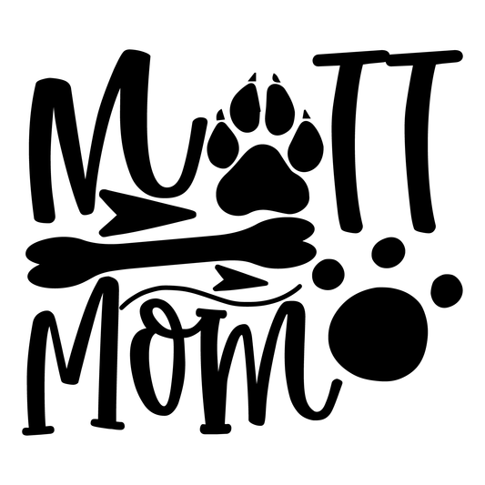 Mutt Mom Graphic Tee (White)
