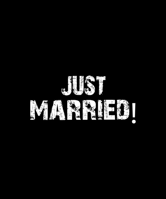 Just Married T-shirt (Black)