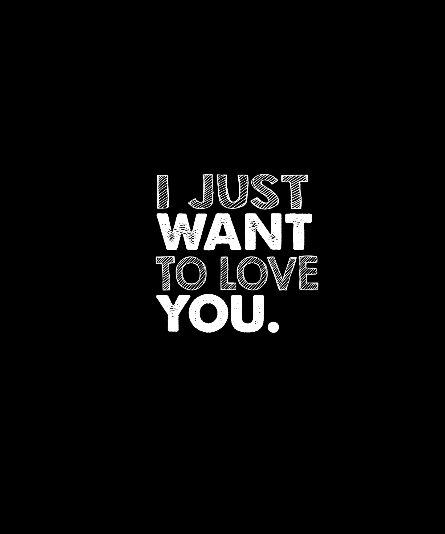 Love You Graphic T-shirt (Black)