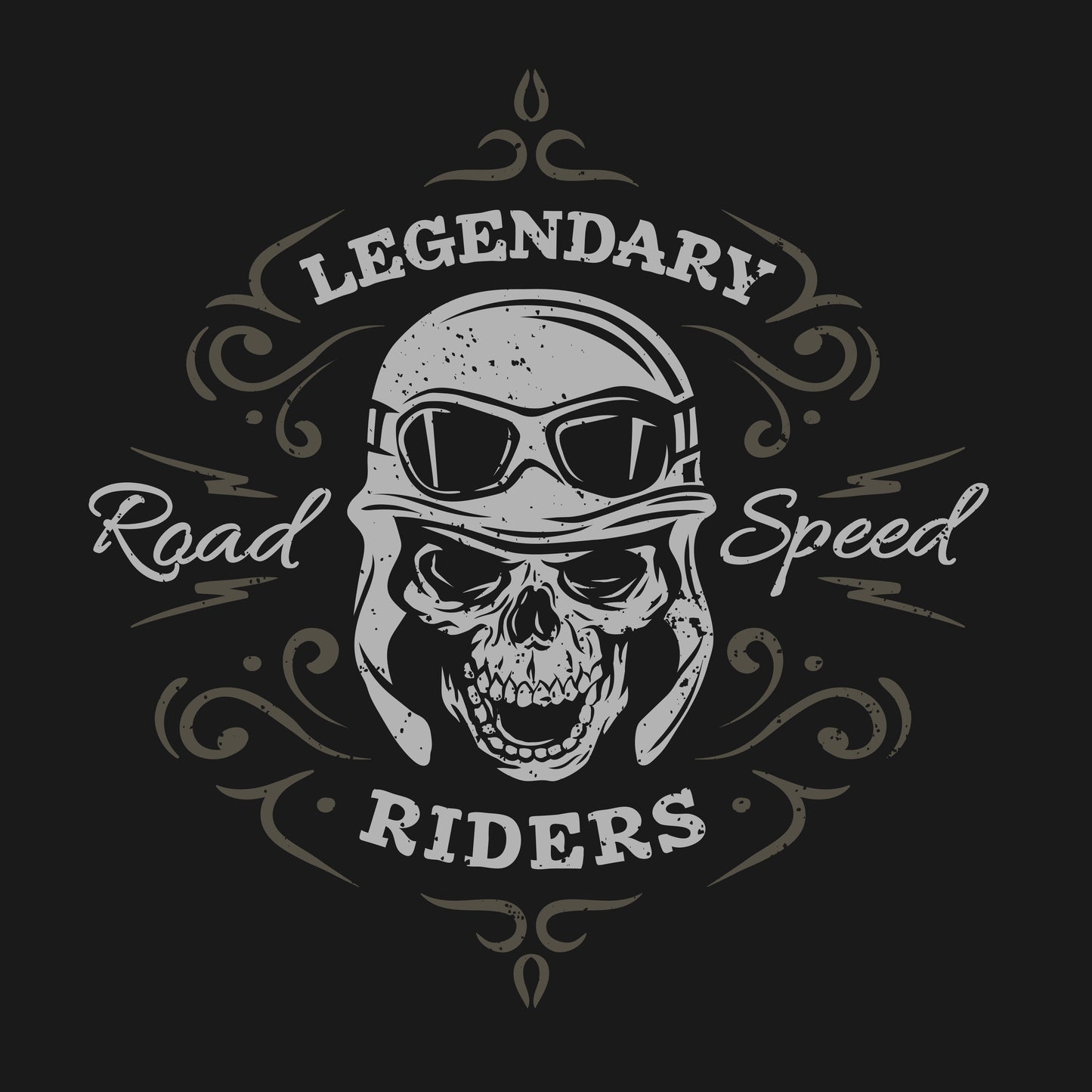 Legendary Riders Skull T-shirt (Black)