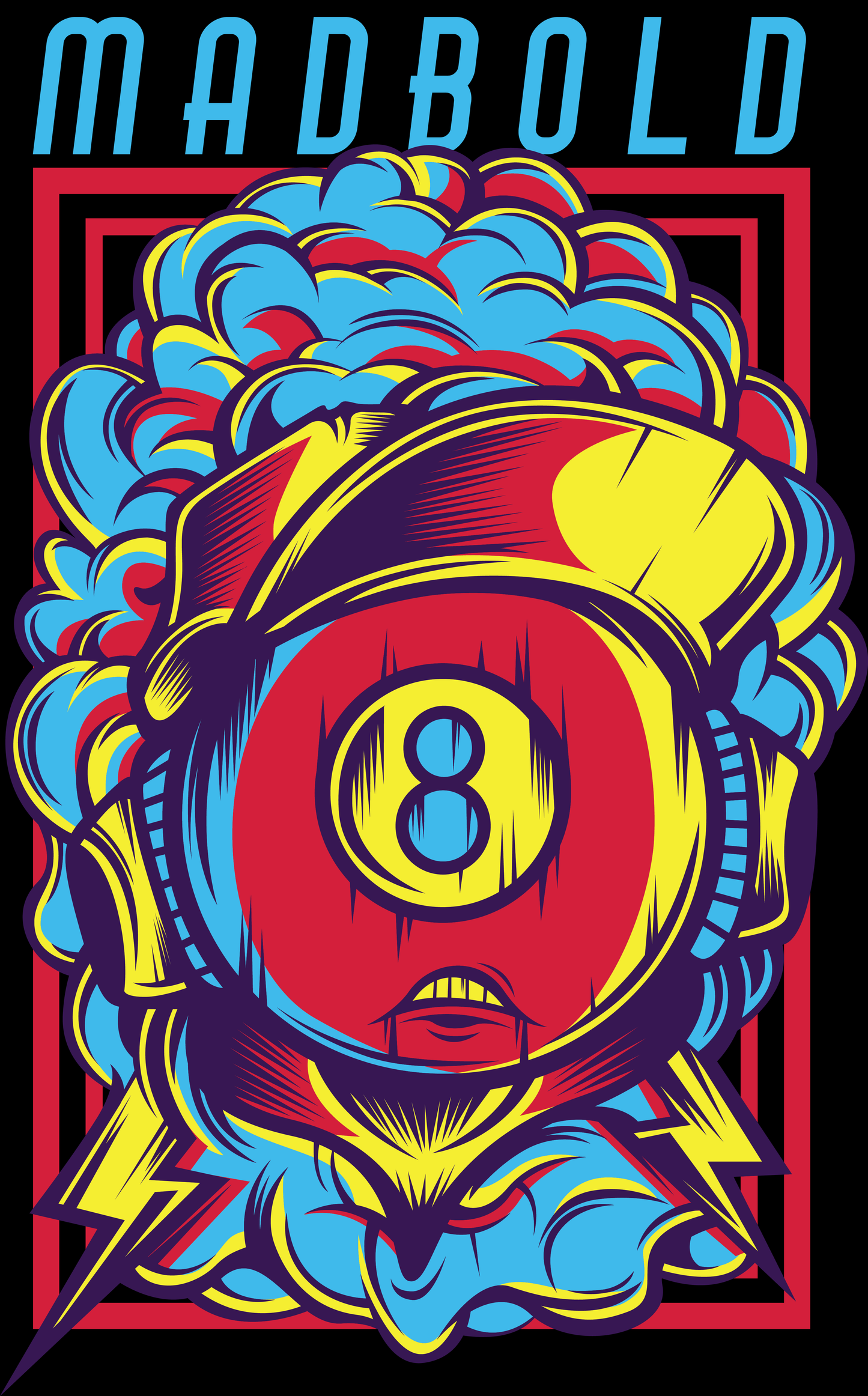 Bold Graphic T-shirt Design (White)