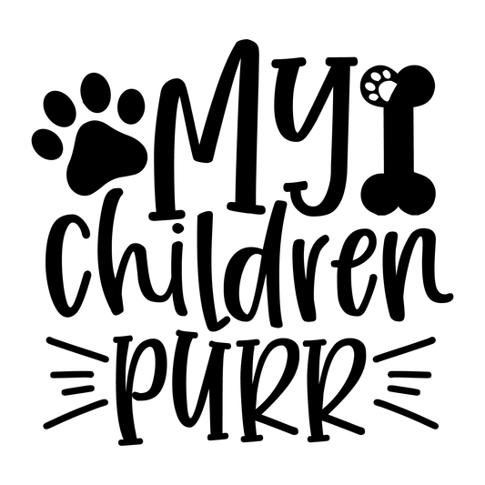 My Children Purr T-shirt (White)