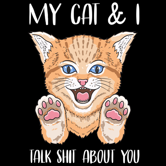 Happy Cat Graphic Tee (White)