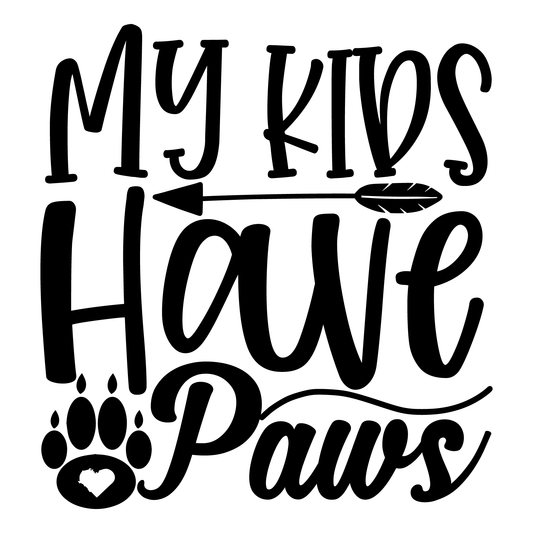 My Kids Have Paws T-shirt (White)