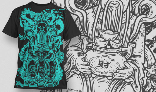 Artistic Graphic T-shirt (Black)