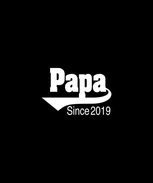 Papa T-shirt Since 2019 (Black)