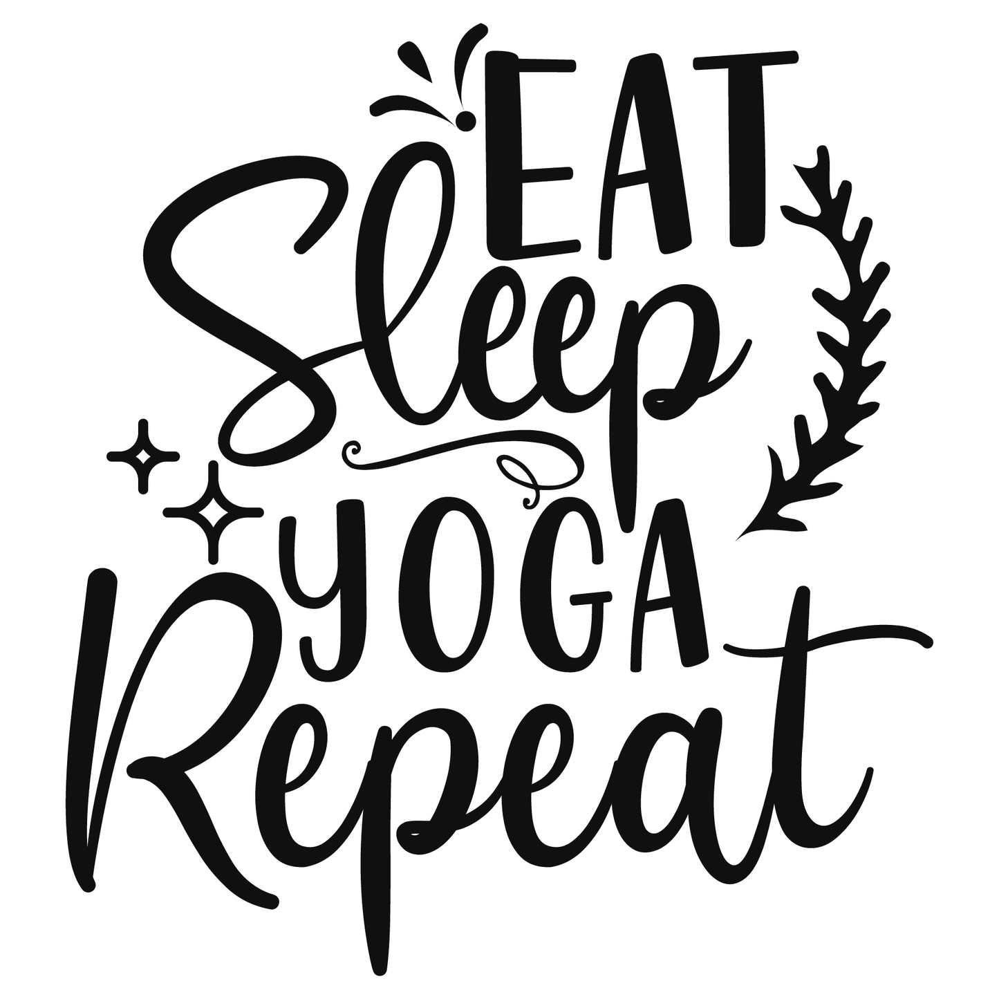 Yoga Lifestyle Motivational Tee (White)