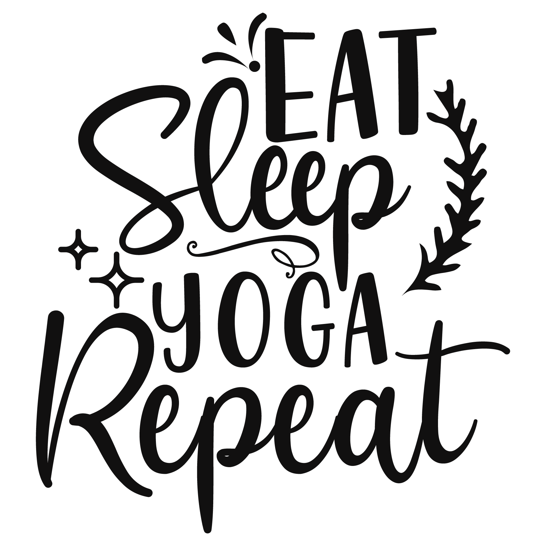 Yoga Lifestyle Motivational Tee (White)