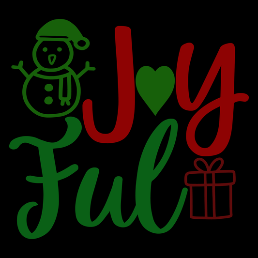 Joyful Holiday T-shirt Design (White)