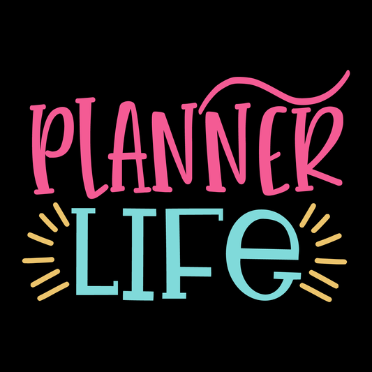 Planner Life T-Shirt (Black version)