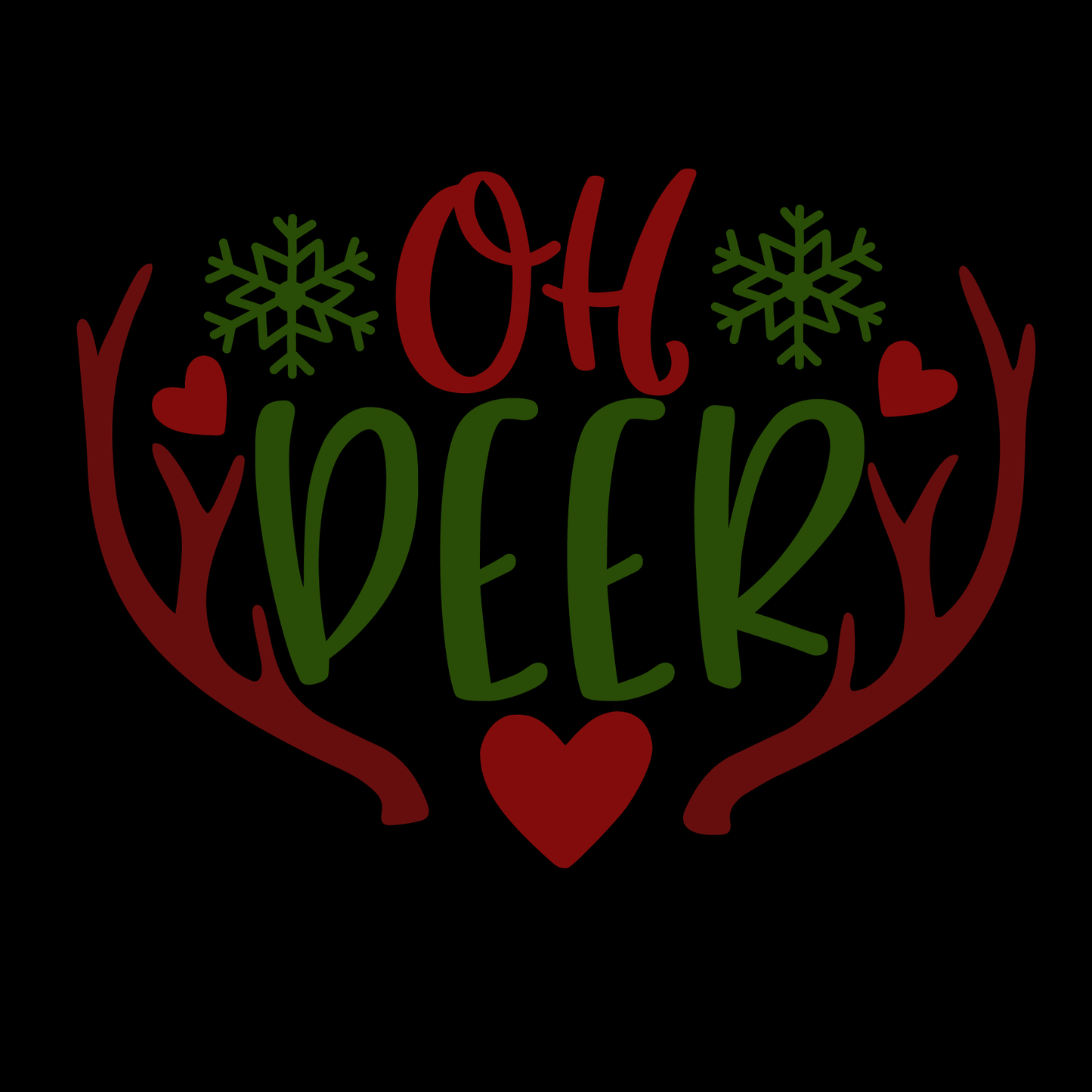 Oh Deer Holiday T-shirt (White)