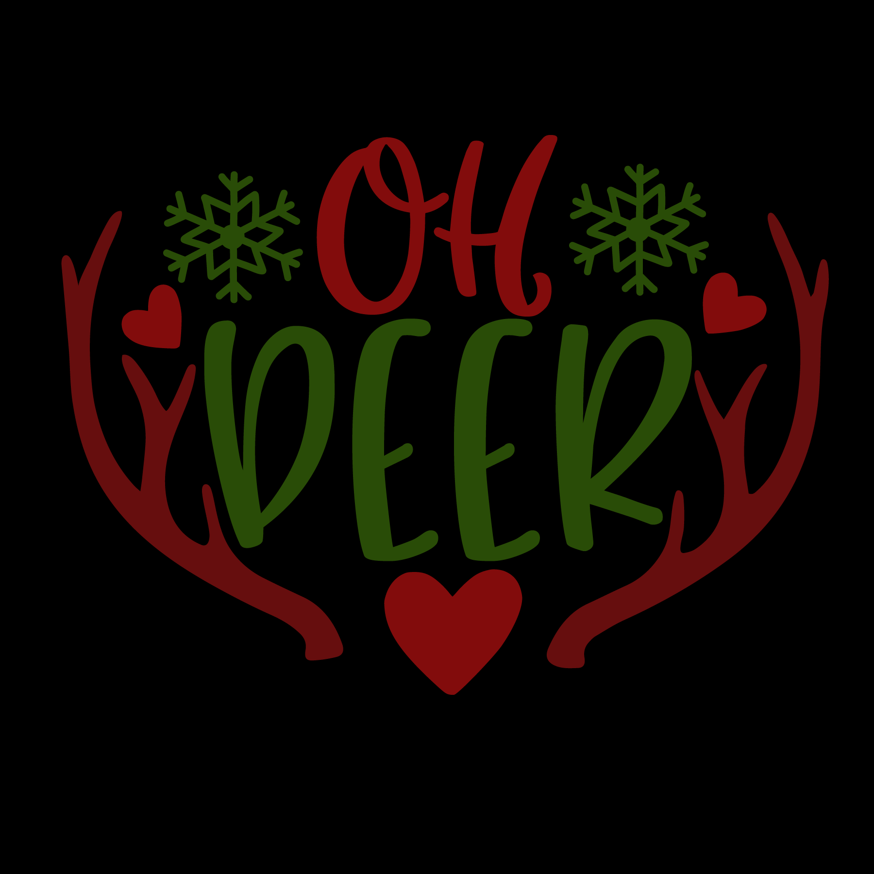 Oh Deer Holiday T-shirt (White)