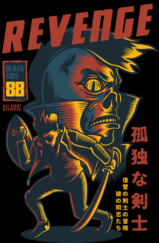 Revenge Graphic T-shirt (White)